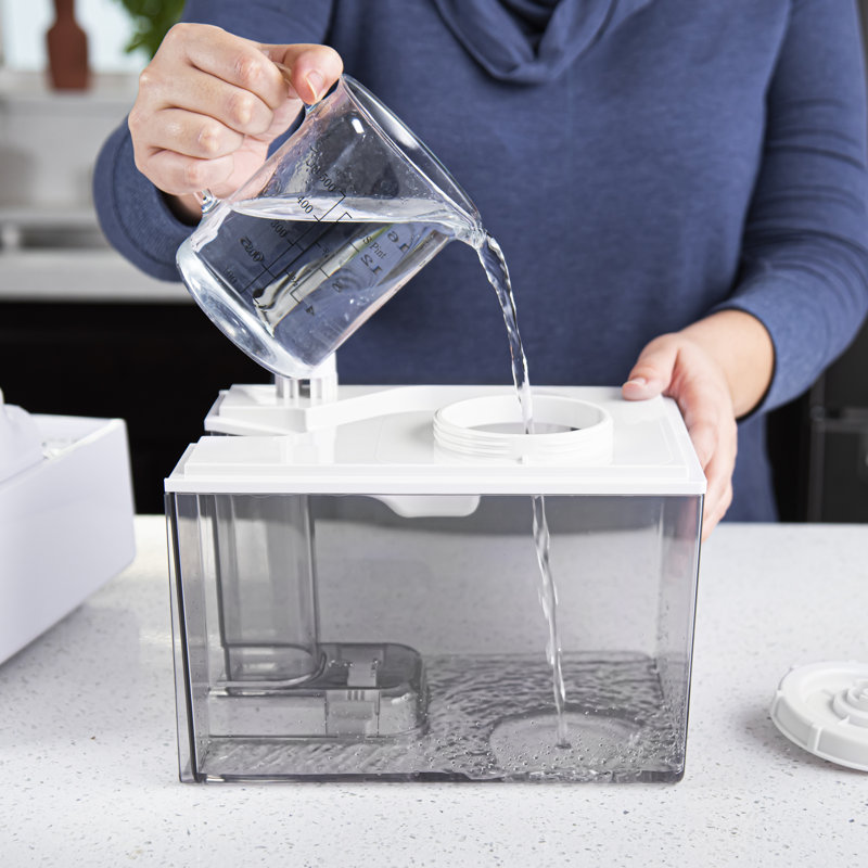 Levoit 1.5 Gallons Dual Mist Ultrasonic Tabletop Humidifier with Adjustable Humidistat for 750 Cubic Feet