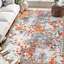 Tapis orange en polyester tissé à la machine Jimel-1772881759