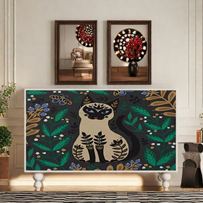 Painting Entryway Accent Cabinet and Sideboard