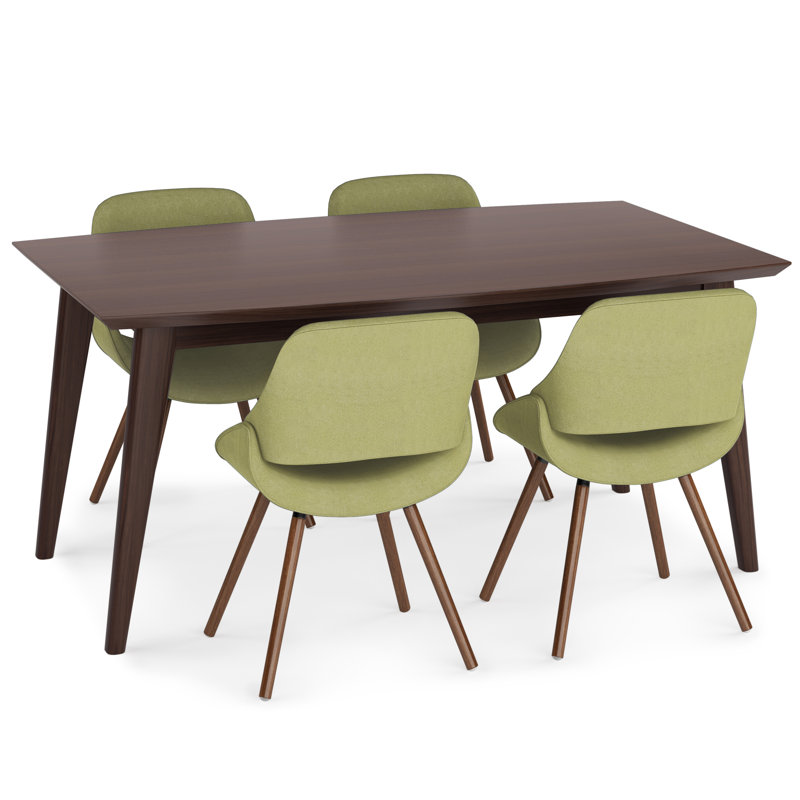 Ensemble repas 7 pièces Malden / Draper, Vert acide, 5 pièces