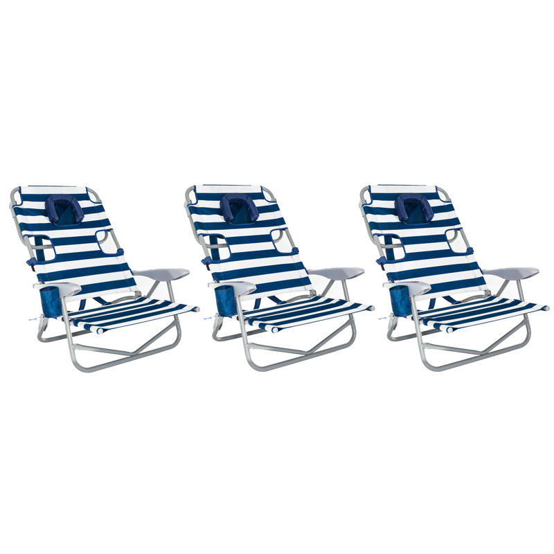 Chaise de plage inclinable
