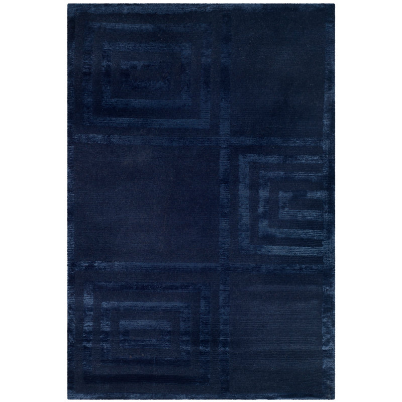 Ralph Lauren Alistair Tiles Wool, Viscose Geometric Rug, Rectangle 2' x 3'
