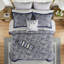Ensemble d'édredon 12 pièces avec draps en coton bleu marine