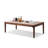 Nut-brown Solid Wood Rectangular Coffee Table-1113261211