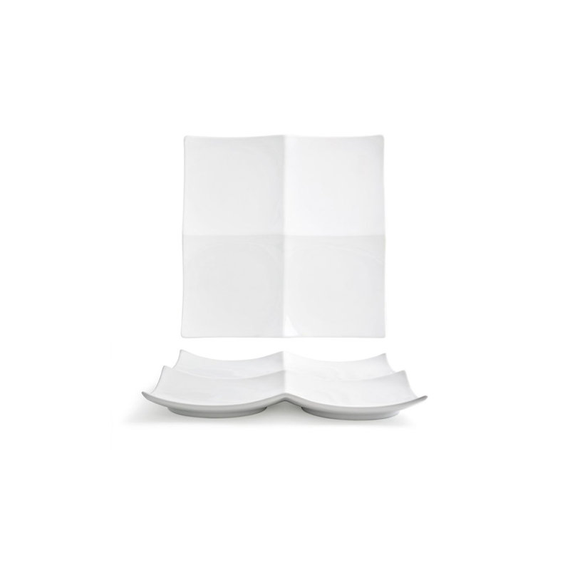 Ensemble de 2 assiettes à manger 12 po origami