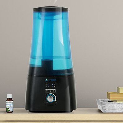 Guardian Technologies 2 Gallons Dual Mist Ultrasonic Tabletop Humidifier for 380 Cubic Feet