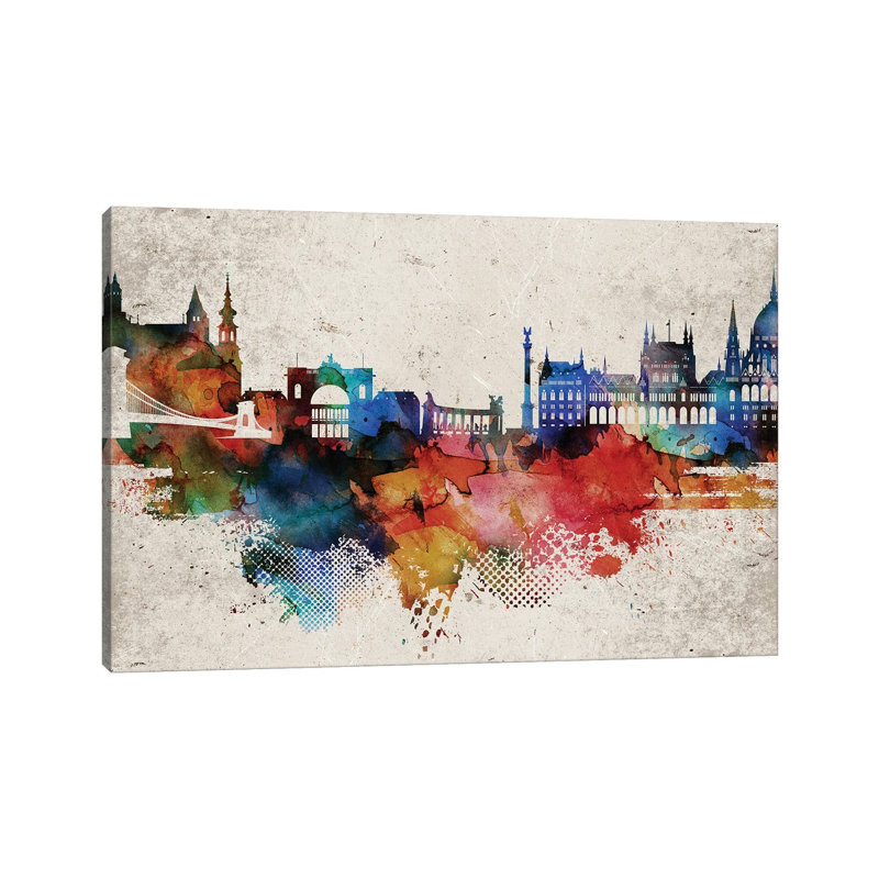 Brussels Abstract by WallDecorAddict - Wrapped Canvas Print, 152.5 cm H x 101.5 cm W