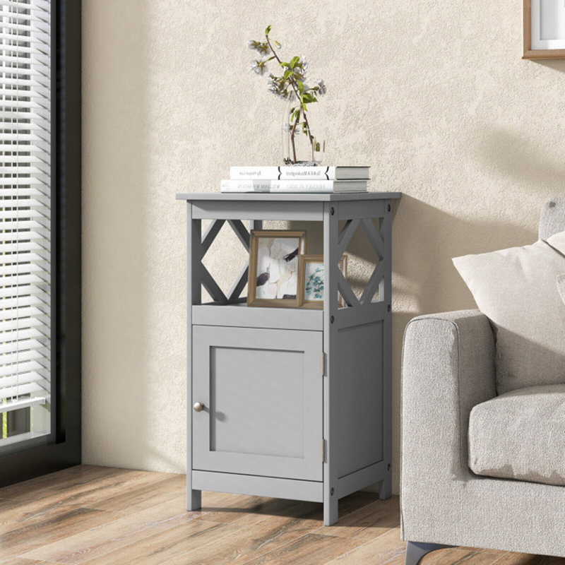 Armoire de salle de bain Sabornton, Gris