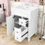 Élégant meuble-lavabo de style français avec lavabo, 2 tiroirs, tablette réglable-1279694259