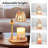 Candle Warmer Lamp with Timer & Dimmer, Adjustable Height Electric Wax Melt Warmer with 2 Bulbs, Amber K9 Crystal for Home Decor, Ideal Christmas & Mother‘s Day Gift-2045530629