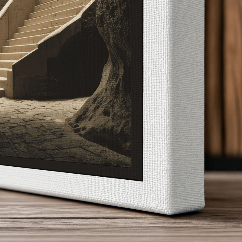 Descent Through Skull Gothic - Wrapped Canvas, 30x20 - 76.2 x 50.8 cm, White Border