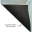 Tapis bleu sarcelle lavable à la machine Premium Cerrito AMF506-103831567