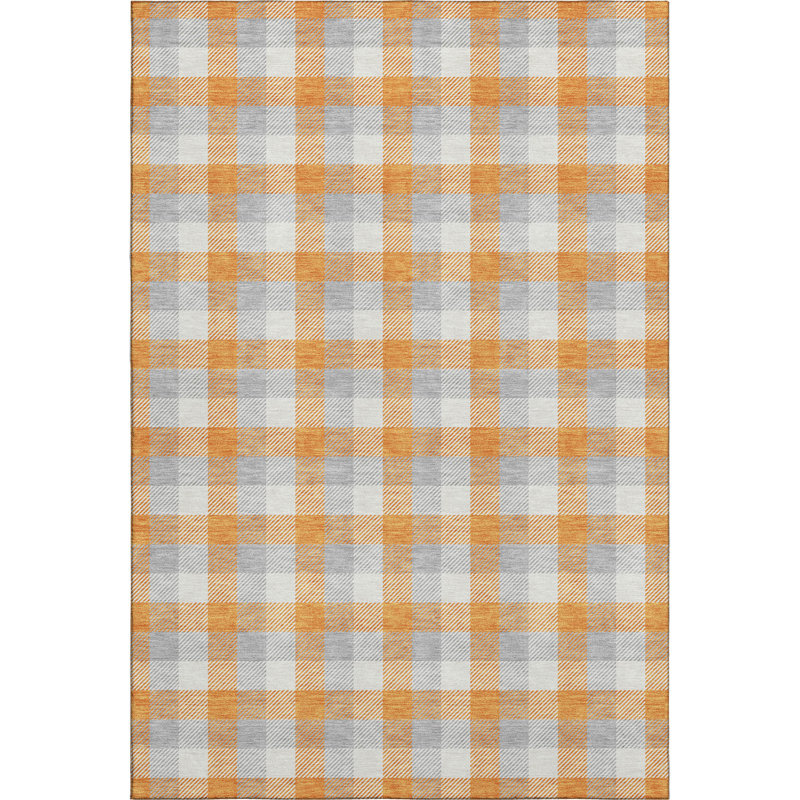 Premium Machine Washable Crumley AMF1053 Plaid Rug, Rectangle 8' x 10'