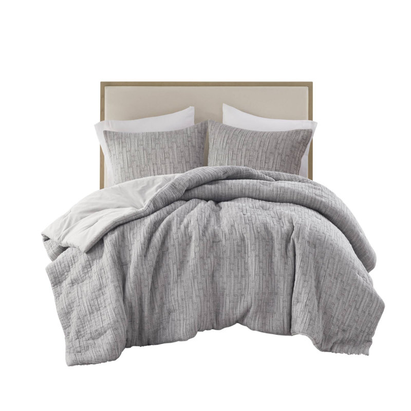 3 Pc Solid Soft Bedding Set Modern Style King/Cal King 100% Cotton All Season Sheets-Charcoal Sateen Weave Bed-Sheets