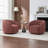 Aunna Upholstered Swivel Barrel Chair-2064268256