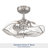 22" Akoni 3 - Blade Ceiling Fan with Light Kit Included-868828652