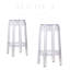 Tabouret de comptoir en plastique transparent Orren Ellis