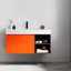 Noam 42? Ensemble de meuble-lavabo mural simple