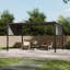 3.95m x 2.95m Steel Pergola-1949724331