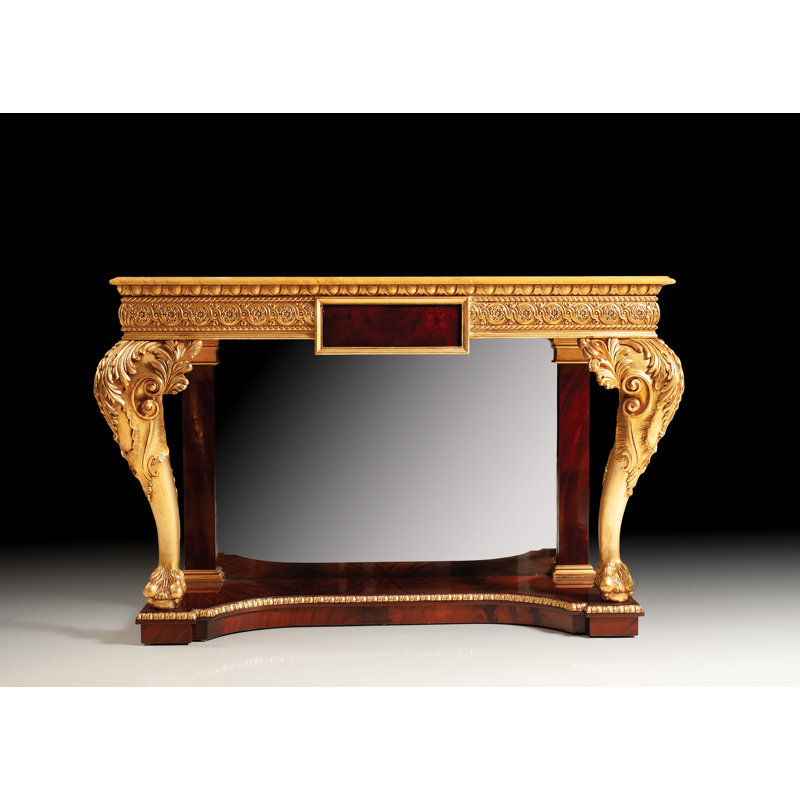George Iii 61" Console Table and Mirror Set