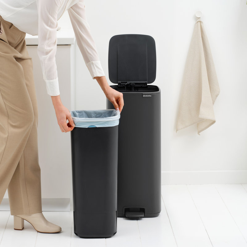 Brabantia 30 Litre Bo Pedal Bin, Mineral Infinite Grey