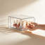Tiroirs de rangement transparents empilables, ensemble de 12 bacs de rangement en acrylique avec poignées pour le maquillage, la salle de bain, le meuble-lavabo, l'armoire de cuisine, le garde-manger et l'organisation à la maison