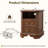 2 - Drawers Modern Wood Nightstand With Charging Station,Bed Side Table With Open Storage For Bedroom And Built-In Outlets-996766389