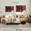 Lilie rouge Paris I noir-107829199