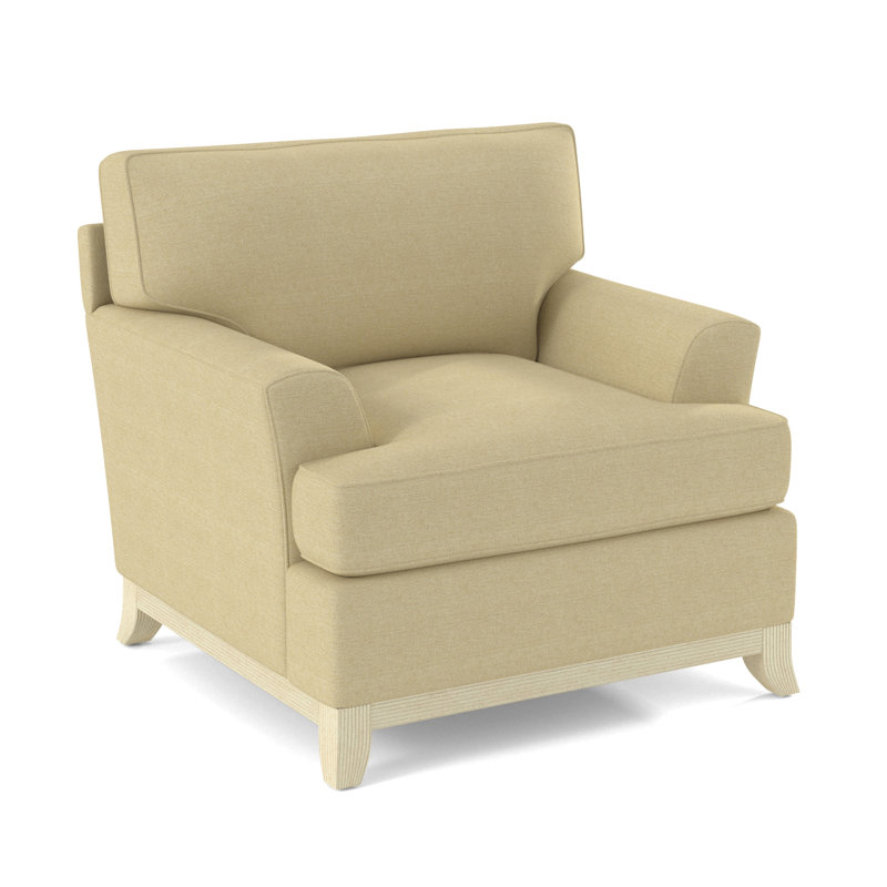 Oaks Way Armchair, Bisque, White Performance Fabric; 0851-94