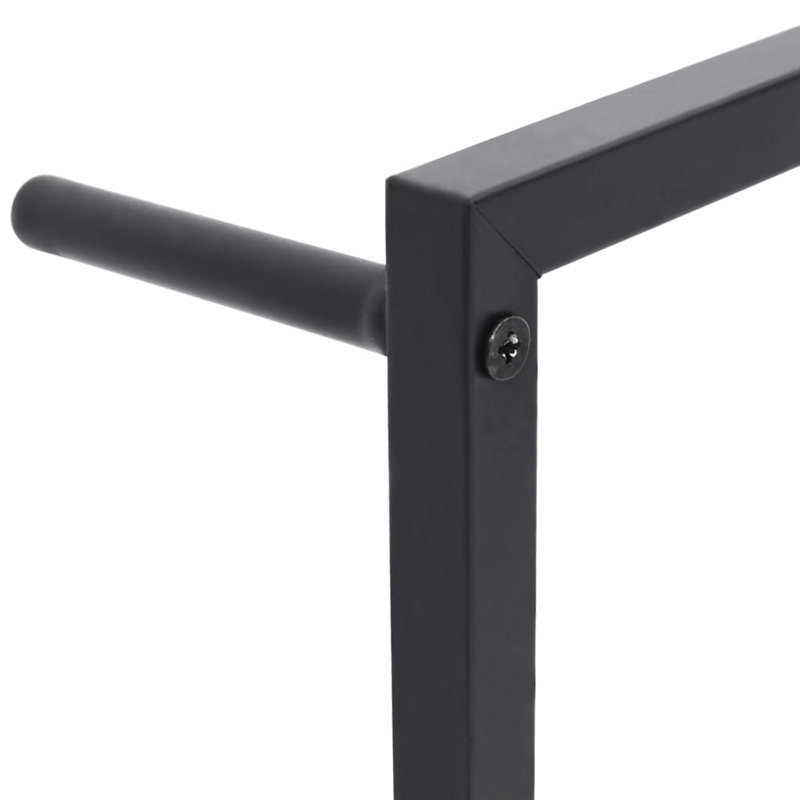 Mervi 60cm 4 Wall Towel Bar, Black