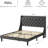 Bed Frame With Upholstered Wingback Headboard-922651384-922651382