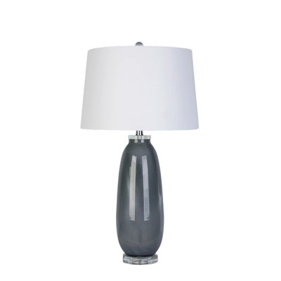 Crystal Breeze - 30" x 16" - Art Glass & Crystal Table Lamp