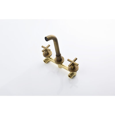 Robinet de salle de bain mural bronze