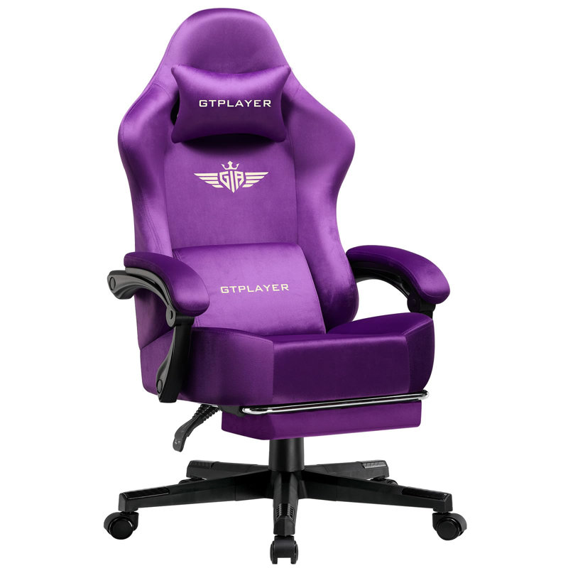 GTPLAYER GAMING CHAIR Adjustable Reclining Ergonomic Swiveling PC & Racing Game Chair, Red