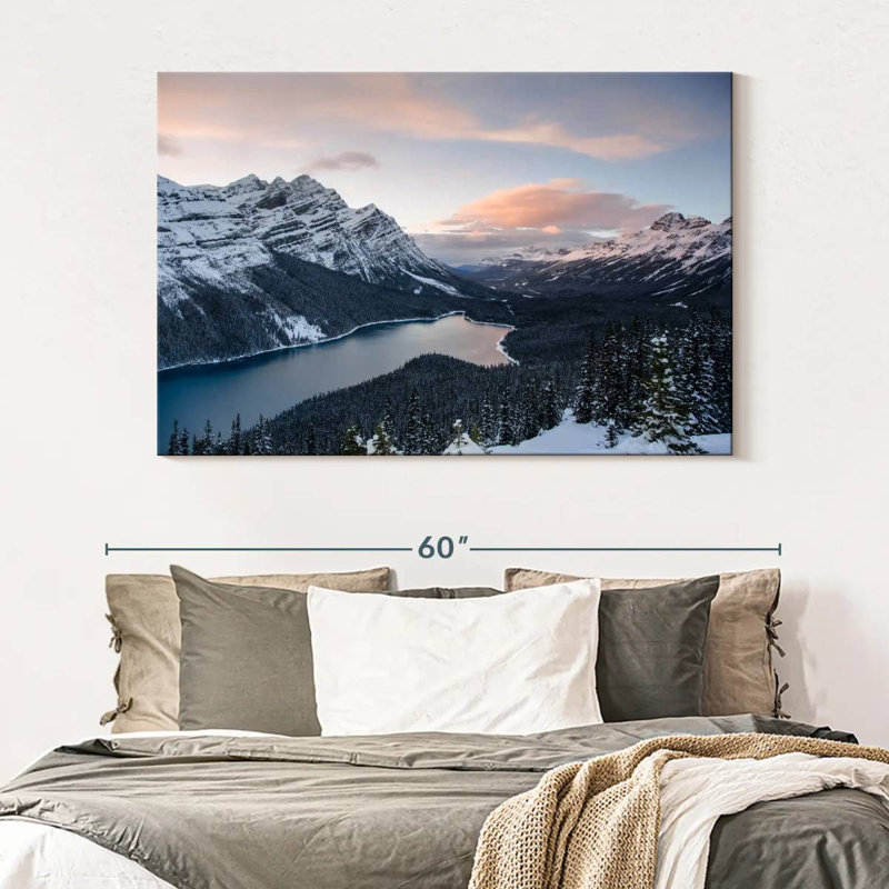 Kerrick, Banff sous la neige, H 34 po x l 51 po