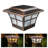Prestige Solar Powered Integrated LED Fence Post Cap Light 4 in. x 4 in. with Base Adapter Included-23282567-23282570