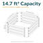 Lit de jardin surélevé en acier galvanisé Rondrick - argenté - l 4 pi x P 4 pi x H 1 pi-1817885145-1813317725