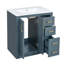 Meuble-lavabo simple 30 po avec comptoir en céramique-257965600