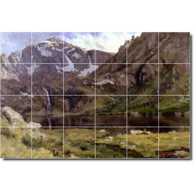 72" x 48" Ceramic Painting Decorative Mural Tile 12" x 12"