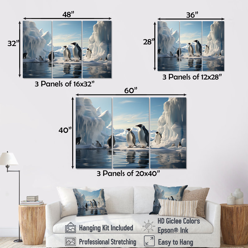 Ensemble de salon de neige, pingouin, pionnier II, H 28 po x l 36 po