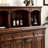 American Style All Solid Wood Sideboard Four Door Storage Cabinet