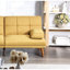 Couleur moutarde avec pieds en bois massif et rembourrage en mousse de style contemporain-1906612844