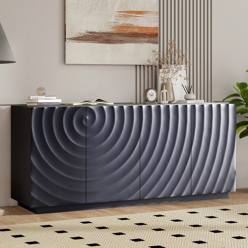 Broadview 59" Sideboard Buffet, Navy Blue