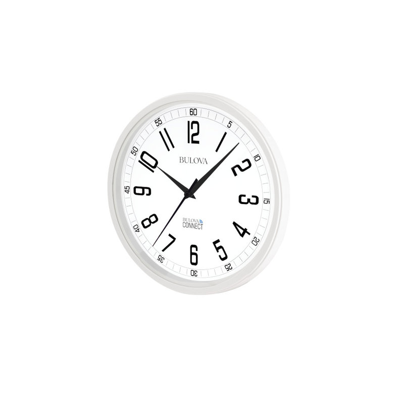 Accuracy Wi-Fi Atomic Wall Clock with Auto Daylight, 12.5" White, C5002