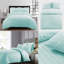 NightComfort Duck Egg Blue Cotton Rich Duvet Cover Set with Pillowcase-1256989121