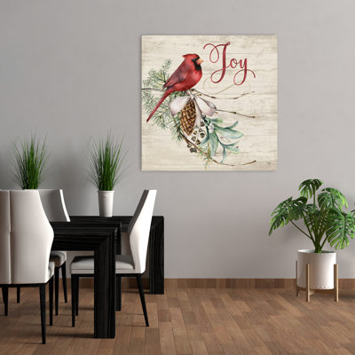 Joy, cardinal contemporain, nature, thème, typographie, art