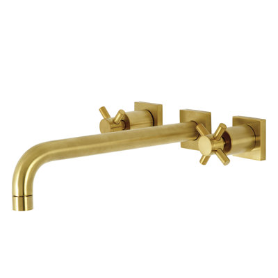 Kingston Brass Concord Two-Handle 3-Hole Wall Mount Roman Tub Faucet