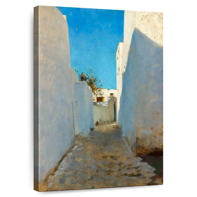 Scène de rue marocaine, Sireci 1879-1880, H 45 po x l 30 po