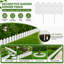 Panneaux de bordure en bordure de jardin à oreilles de chien l 17 po x H 7 po, clôture décorative de jardin-129470061-129934135
