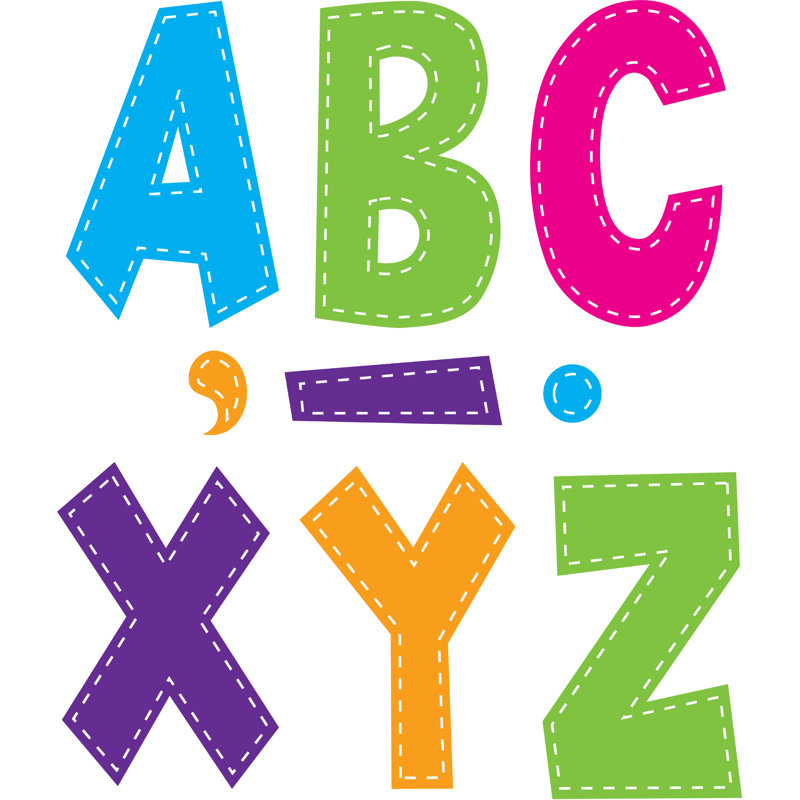 Ensemble de lettres amusantes